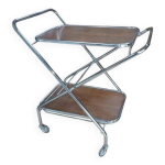 Desserte bar roulant chrome 1970