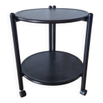 Desserte danoise pliable 2 plateaux 1980s