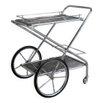 Desserte en mtal argent