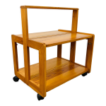 Desserte pliante en pin annes 70 design scandinave vintage