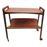 Desserte porte revues roulante teck opal kleinmobel 1960