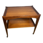 Desserte rétro vintage en teck et afromosia du milieu du siècle design danois Desserte rétro vintage en teck et afromosia du milieu du siècle design danois