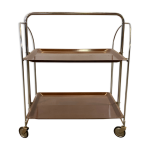 Desserte  roulette pliante chrom vintage