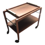 Desserte table sur roulettes scandinave années 60 Desserte table sur roulettes scandinave années 60