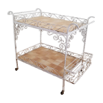 Desserte vintage en fer forg� ann�es 1970