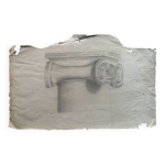 Dessin architectural du xixme sicle chapiteau de colonne ionique