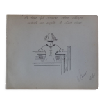 Dessin a l'encre de chine circa 1910