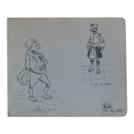 Dessin a l'encre de chine vers 1910