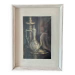 Dessin au fusain de j wulff peintre belge