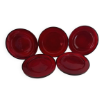 Dessous de bouteille, verre en verre bordeaux
