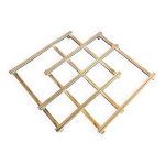 Dessous de plat ancien jacques adnet extensible m�tal argent� 1950 vin