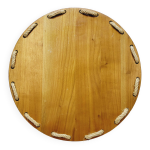 Dessous de plat en bois et corde vintage