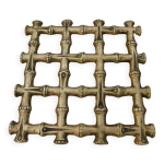 Dessous de plat en bronze imitation bambou