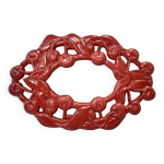 Dessous de plat en fonte Émaillée motif cerise Dessous de plat en fonte Émaillée motif cerise