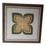 Dessous de plat musical bois et faence vintage (la vie en rose)