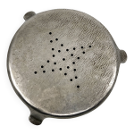 Dessous de plat rond en m�tal ann�es 60 - 70