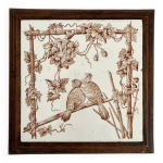 Dessous de plat terre de fer oiseaux « le favori » longwy Dessous de plat terre de fer oiseaux « le favori » longwy