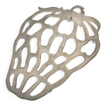 Dessous de plat vintage fraise en m�tal argent�