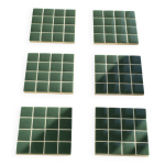 Dessous de verre - emaux de verre - sous - verres - mosaïque - fait - main - lot de 6 Dessous de verre - emaux de verre - sous - verres - mosaïque - fait - main - lot de 6