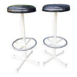 Deux beaux tabourets de bar vintage