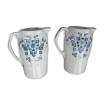 Deux brocs  eau faence   carmen  longchamps