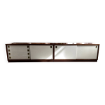Deux buffets scandinaves (danois) en teck fin avec portes coulissantes
