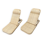 Deux chaises de jardin en rotin