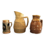 Deux pichets et une petite chope  bire original king