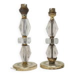 Deux pieds de lampes de chevets d