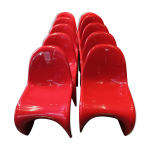 Dix chaises de verner panton