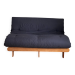 Dnsemble matelas futon en coton et structure en bois massif