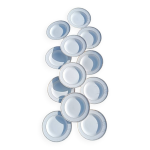 Douze assiettes porcelaine blanche