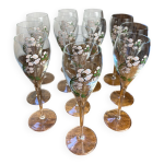 Douze fltes  champagne perrier - jout, belle poque, mile gall