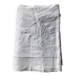 Drap 2 places monogramme mc