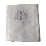 Drap bf broderie bourdon relief pastilles