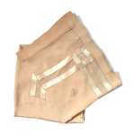 Drap et taie en soie, avec initiale k