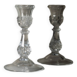 Duo de bougeoir cristal d'arques modle  longchamps