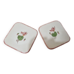 Duo de dessous de bouteille cyclamen Duo de dessous de bouteille cyclamen