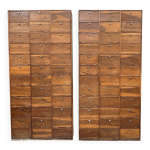 Duo de grands meubles de notaire � clapets (r�nov�s)