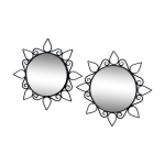 Duo de miroir en fer forg
