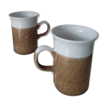 Duo de mugs en fa�ence churchill