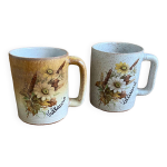 Duo de mugs en grès vallauris Duo de mugs en grès vallauris