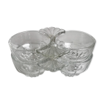 Duo de salires / salerons en verre annes 50
