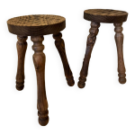 Duo tabourets tripodes