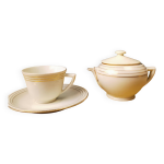 Duo tasse théière en porcelaine fine du berry - massé et surget Duo tasse théière en porcelaine fine du berry - massé et surget