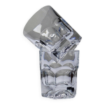 Duo de verres  whisky vintage en cristal de bohme