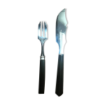 crin 13 pices, fourchettes et couteau  dessert, fromage en inox et bne