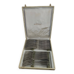crin mnagre 24 pices  poisson mtal argent rubans croiss franois frionnet