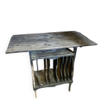 �critoire ancien meuble classeur en bois noirci