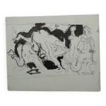 Edouard pignon encre sur papier